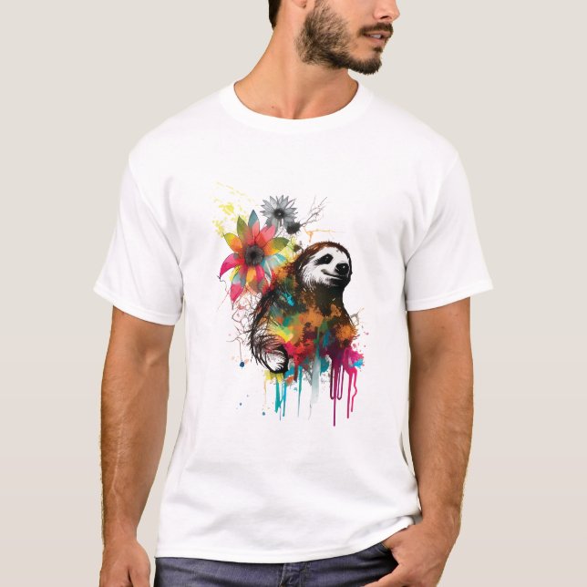 Faultier Kraft T-Shirt (Vorderseite)