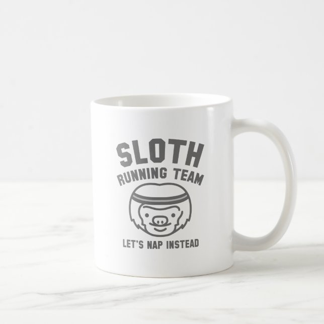 Faultier-Laufteam Kaffeetasse (Rechts)