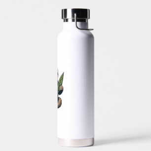 Faultier-Linien-Gravur Klassisches Animal-T-Shirt Trinkflasche