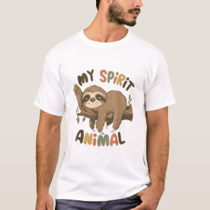 Faultier Mein Seelentier Grafik Lustiges Faultier  T-Shirt