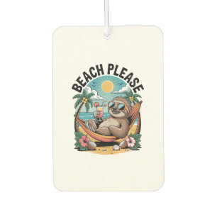 Faultier mit Eis Sommer Strand Bitte Autolufterfrischer