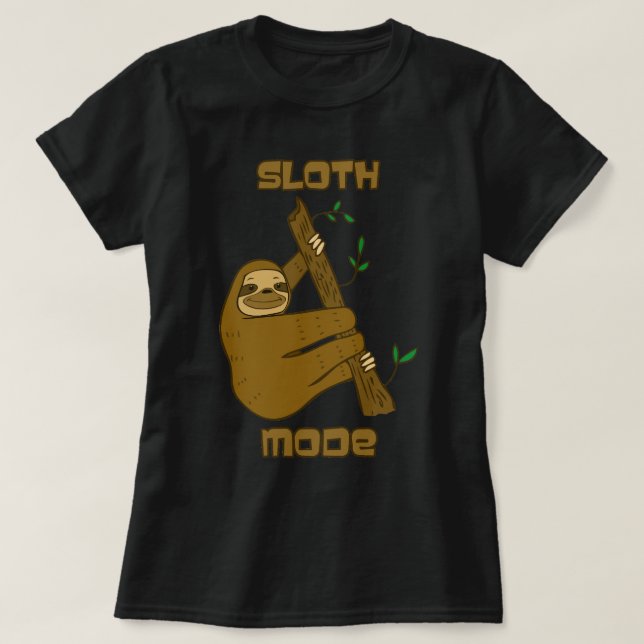Faultier-Modus T-Shirt (Design vorne)
