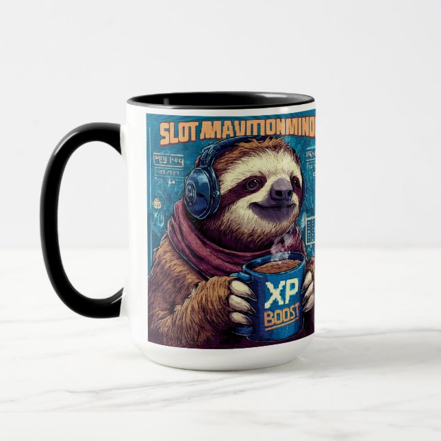 Faultier-Modus Tasse (Links)