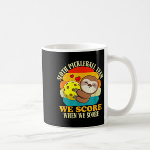 Faultier-Pickleball-Team-Sportliebe lustige Motiva Kaffeetasse
