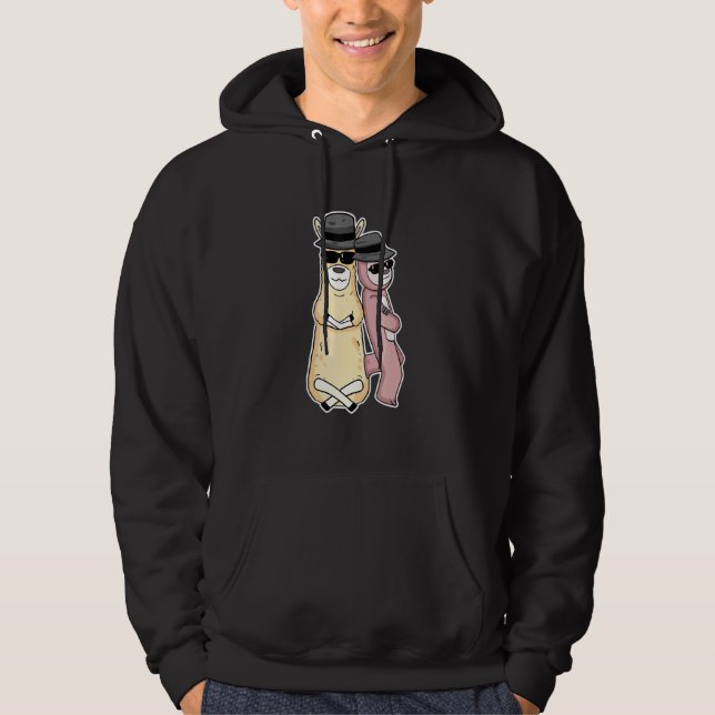 Faultier reitet Lama Hoodie (Vorderseite)