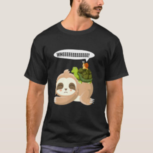 Faultier Schildkröte Schnecke Langsame Tiere Fault T-Shirt