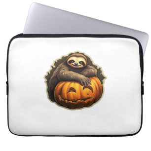Faultier-Themen-Halloween-Klassik-T-Shirt Laptopschutzhülle