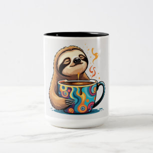 Faultier Trinktasse Kaffee Zweifarbige Tasse