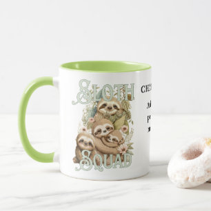 Faultier-Truppe, bezauberndes individuelles Faulti Tasse