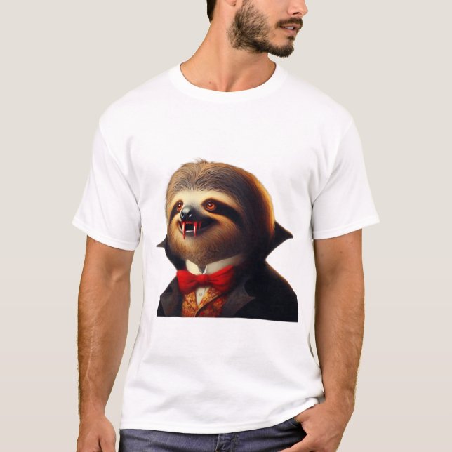 Faultier Vampir Klassik T-Shirt (Vorderseite)