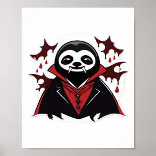 Faultier Vampir Klassisches T-Shirt_1 Poster