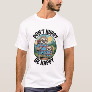 Faultier-Wanderteam Eile nicht, sei glücklich Geni T-Shirt