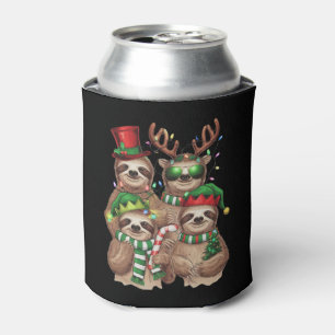 Faultier Weihnachten Fröhliche Faultiermas Faultie Dosenkühler