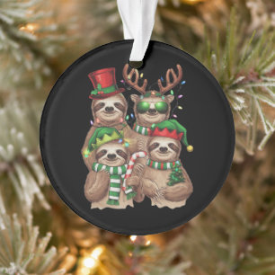 Faultier Weihnachten Fröhliche Faultiermas Faultie Ornament
