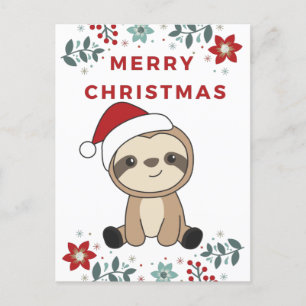 Faultier Weihnachten Schnee Winter Tiere Faultiere