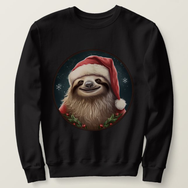 Faultier Weihnachten Sweatshirt (Design vorne)