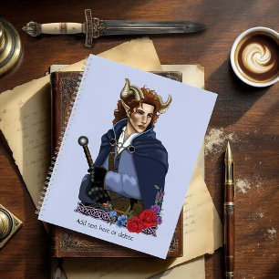 Faun gehörnter Fae Fantasy Notizbuch