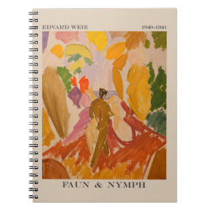 Faun und Nymph 1941 von Edvard Weie Notizblock