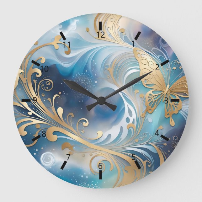 Fauna 1 - 001 große wanduhr (Vorderseite)