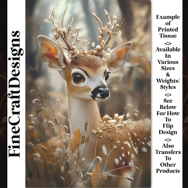 Fauna in Waldland, Blume, Berries CF7 Decoupage Seidenpapier (Von Creator hochgeladen)