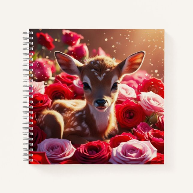 Fauna und Rose Notizbuch (Vorderseite)
