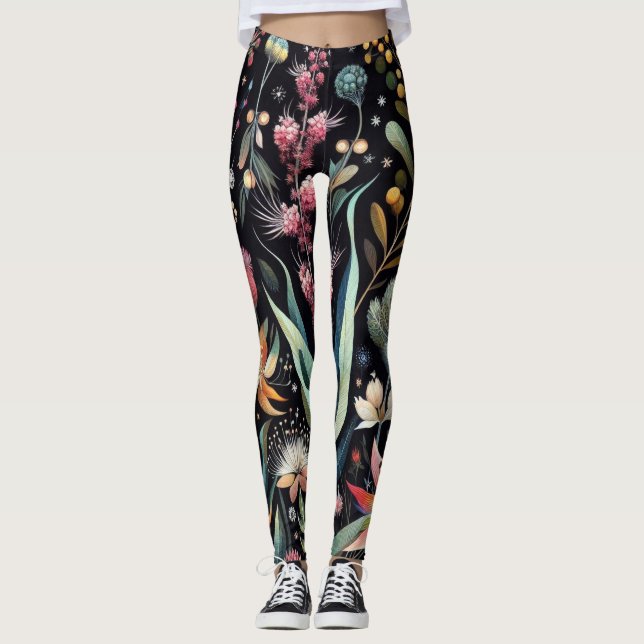 Faune de la flore Leggings de mode (Devant)