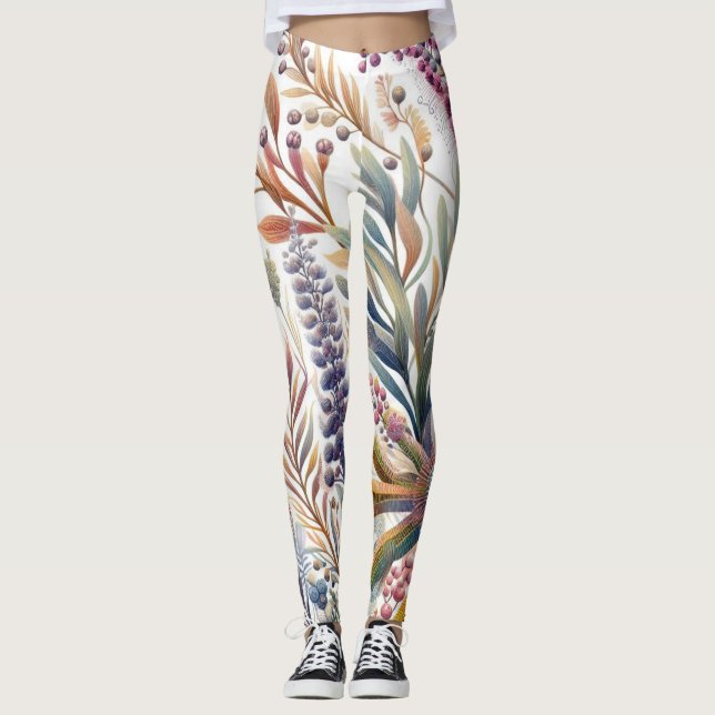 Faune de la flore Leggings de mode (Devant)