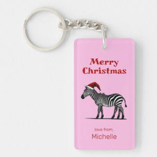 Faune Safari animal Zebra Santa Hat Noël