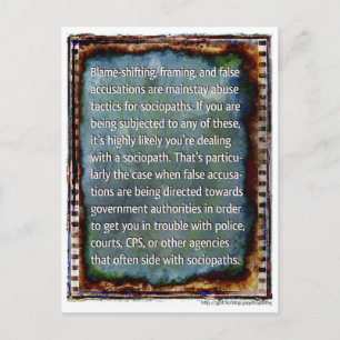 Fausse carte postale Accusations