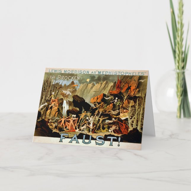 Faust 1887 - Carte de voeux (Devant)