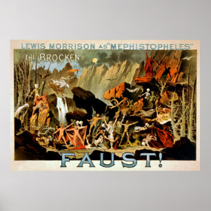 Faust 1887 - Poster de théâtre
