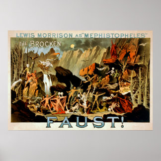 Faust 1887 - Theaterposter Poster