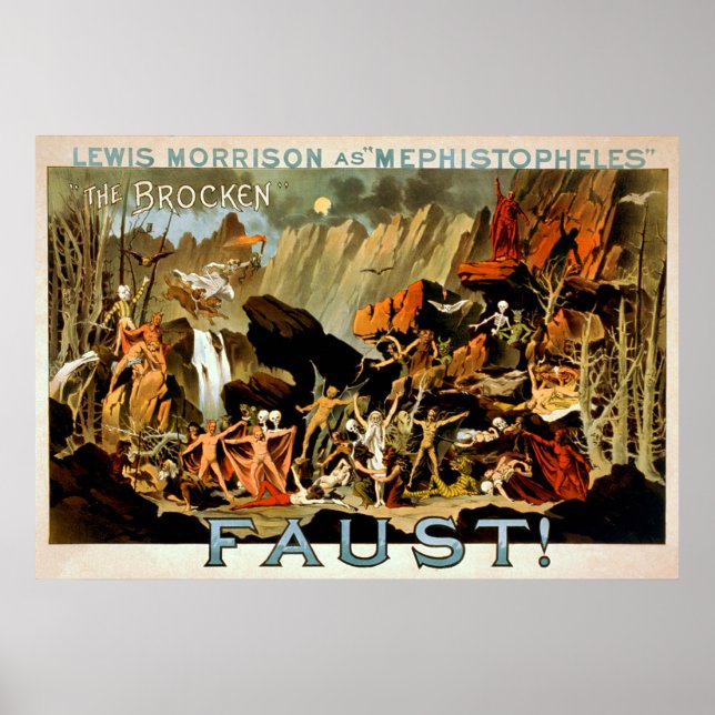 Faust 1887 - Theaterposter Poster (Vorne)