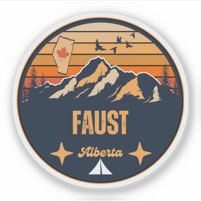 Faust, Alberta Aufkleber (Vorderseite)