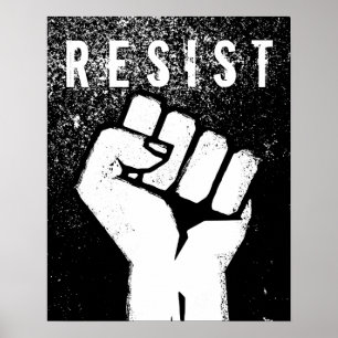 Faust des weißen Protests Poster