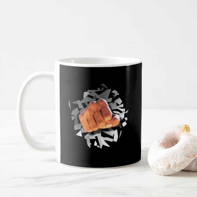 Faust durchstechen! kaffeetasse (Mit Donut)