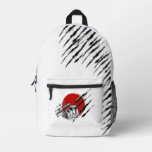 Faust Handschuh Roter Kreis Krallenmarken Rucksack