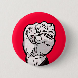 Faust in der Luft Button