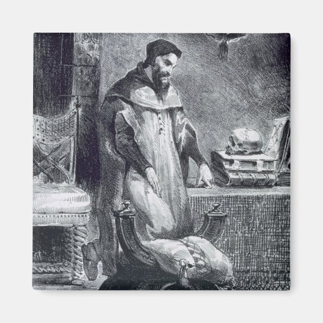 Faust in seiner Studie, von Goethes Faust, 1828, ( Magnet (Vorne)