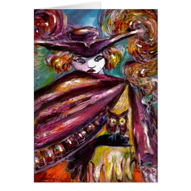 FAUST Mystérieux Masque Tricorne et hibou Hallowee (Devant)