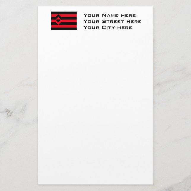 FAUST-STOLZ-FLAGGE BRIEFPAPIER (Vorderseite)