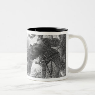 Faust und Mephistopheles an den Hexen Zweifarbige Tasse