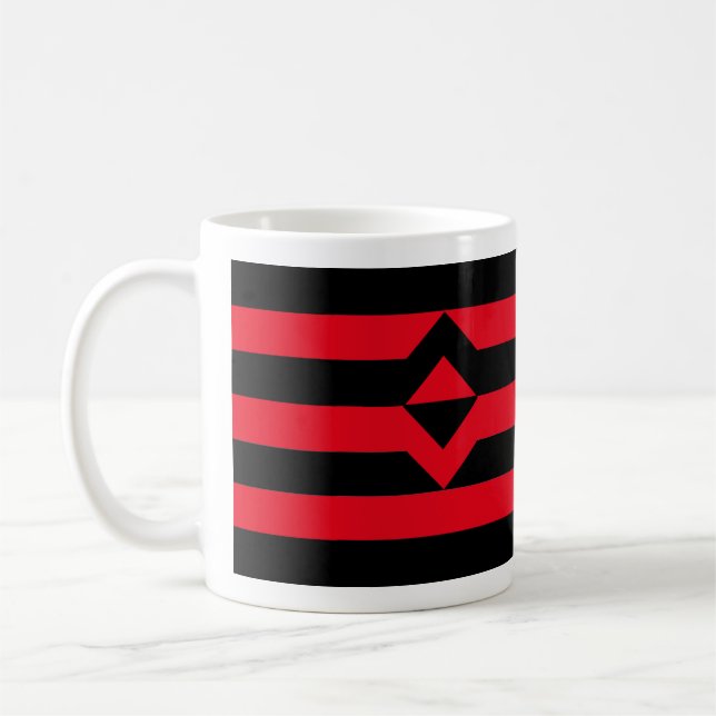 Faustdruckmarkierung Kaffeetasse (Links)