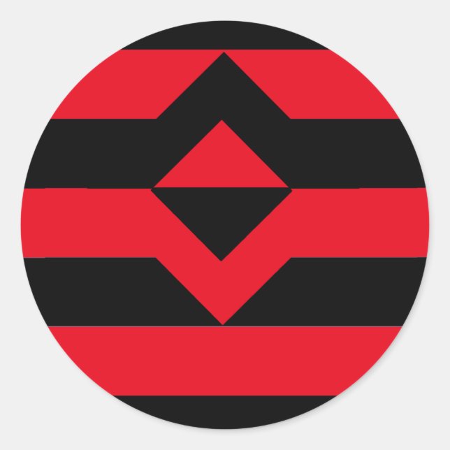 Faustdruckmarkierung Runder Aufkleber (Vorderseite)