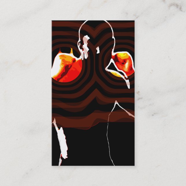 Fäuste des Feuers Visitenkarte (Vorderseite)