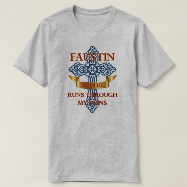 Faustin Blut-Shirt T-Shirt (Design vorne)
