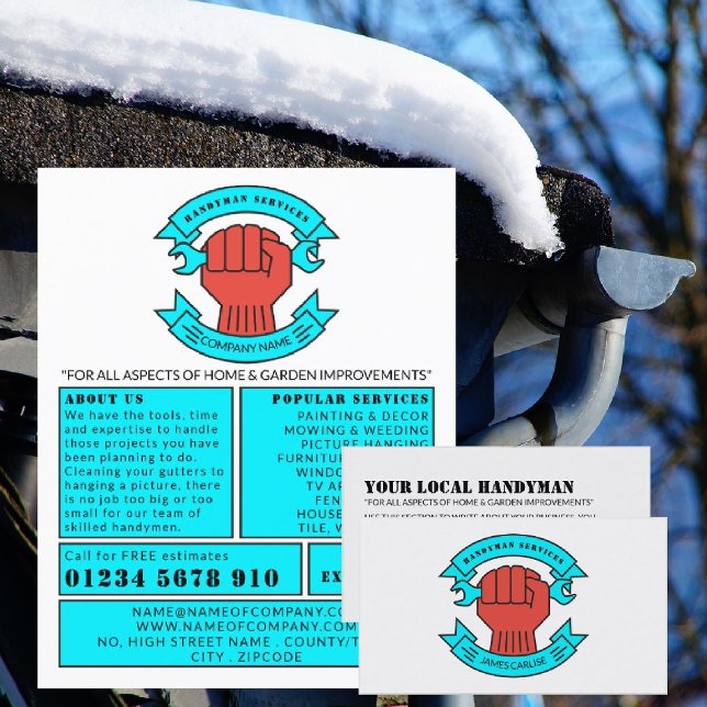 Faustlogo, Handymanwerbung Flyer (Von Creator hochgeladen)