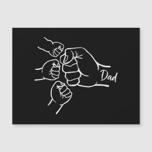 Faustschlag Vater von drei Vater von 3 Daddy glück Magnetkarte