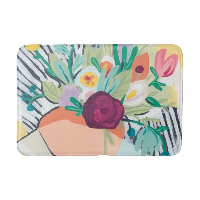 Fauvist Floral II Badematte (Vorderseite)