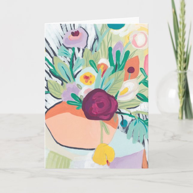 Fauvist Floral II Karte (Vorderseite)